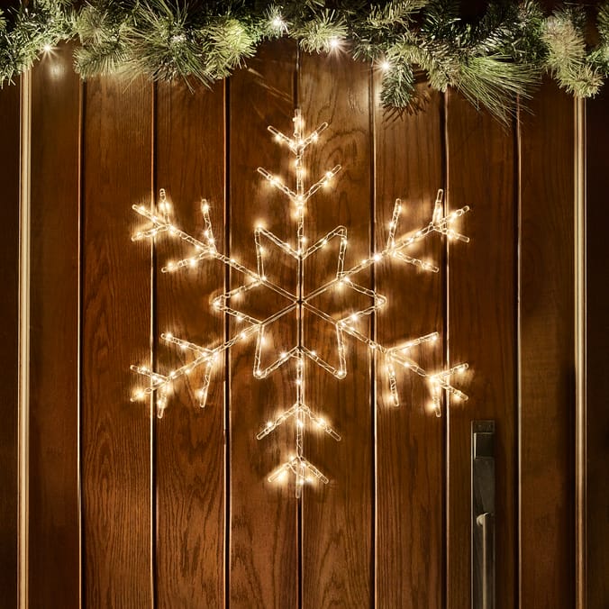 Prestige 120 LED Light Up Snowflake Home Bargains