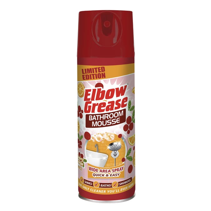 Elbow Grease Bathroom Mousse 400ml Cranberry & Orange 