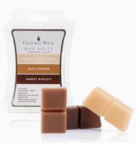 Crackle Wick Wax Melts - Coffee Shop x2 