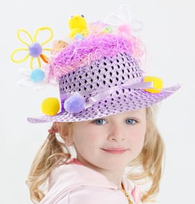 Hoppy Easter Bonnet Craft Set - Purple