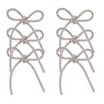 Frosted Spirit Silver Jewel Bow 6 Pack