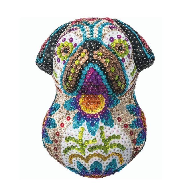 Sequin Art Sugar Pug 3D Plaque