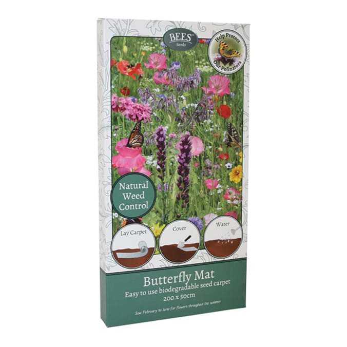 Bees Seeds Butterfly Mat Biodegradable Seed Carpet