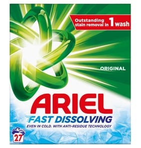Ariel Original Fast Dissolving Washing Powder 27 Washes 1.62kg
