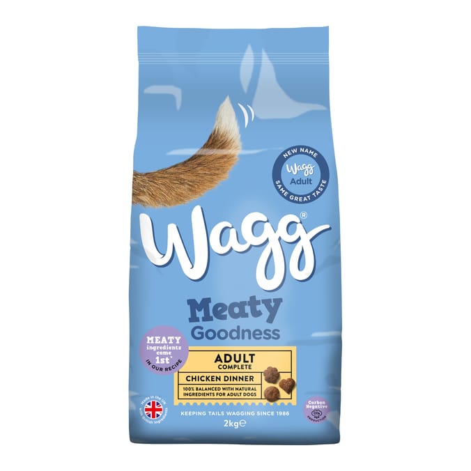 Wagg Meaty Goodness Adult Complete Dinner Dry Dog Food 2kg - Chicken