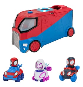 Marvel's Spidey and his Amazing Friends Web Transporter Vehicle - Spidey, Miles Morales & Ghost Spider