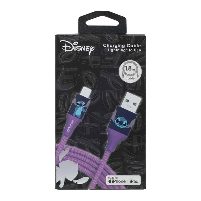 Disney Stitch Charging Cable 1.8m - Lightning to USB