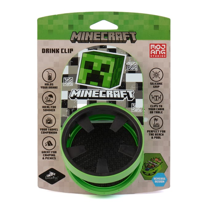 Logo Pegs Drink Clip Holder - Minecraft