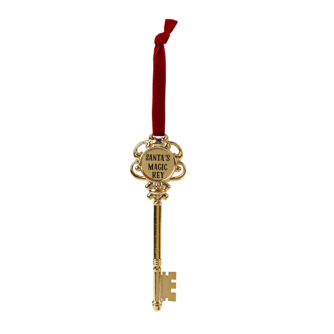 Sleigh Bells Santa's Door Key Hanging Decoration