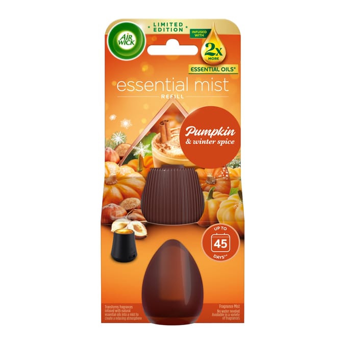 Air Wick Essential Mist Diffuser Single Refill 20ml - Pumpkin & Winter Spice
