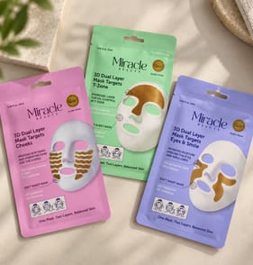 Miracle Beauty 3D Dual Layer Mask Trio