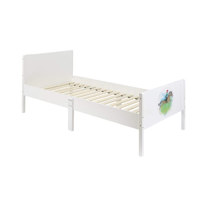 Liberty House Toys Kids White Single Bed – Horse Rider