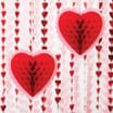 Valentines Hanging Honeycomb Paper Hearts 2 Pack