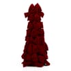 Winter Charm Velvet Bow Tree Cone