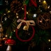 Winter Charm Round Tree Decor With Bell