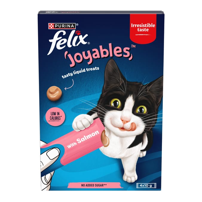 Felix Joyables Liquid Cat Treat 4x10g - Salmon