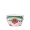 The Outdoor Living Collection Melamine 4 Summer Bowl Set - Strawberry