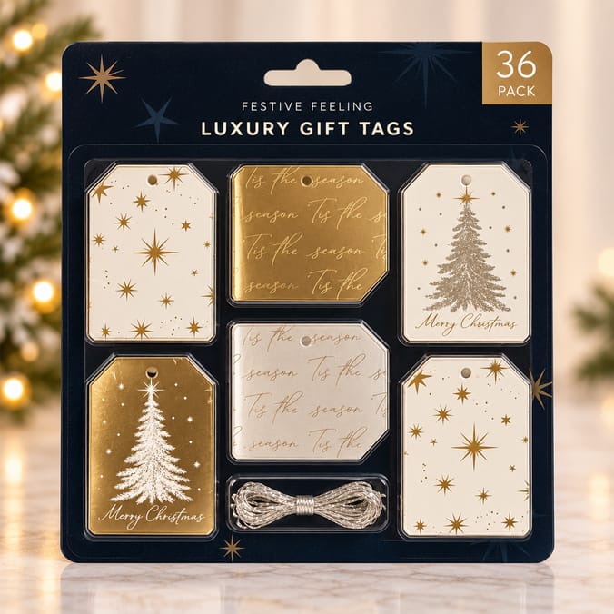 Festive Feeling Luxury Gift Tags 36 Pack