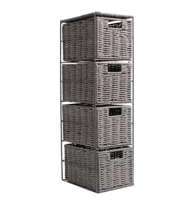 Home Collections 4 Drawer Paper Rope Unit - Grey