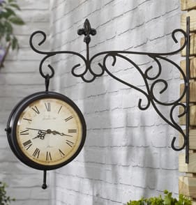 Jardin Outdoor Clock & Thermometer