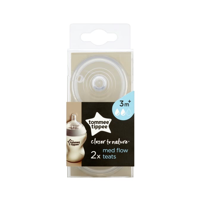 Tommee Tippee Closer To Nature 2 Med Flow Teats 3m+