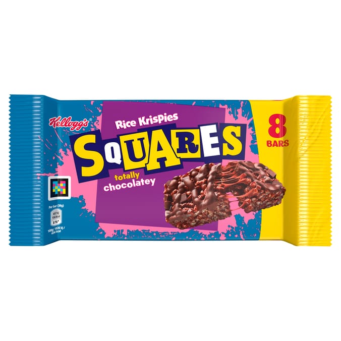 Kellogg's Rice Krispies Squares Totally Chocolatey Bars 8x36g