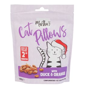 Martha's Cat Pillows - Duck & Orange