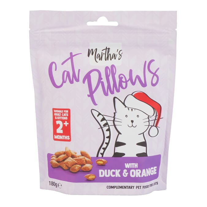 Martha's Cat Pillows - Duck & Orange