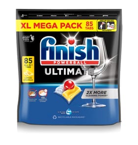 Finish Ultimate All In One Dishwasher Tablets Lemon - 85 Tabs