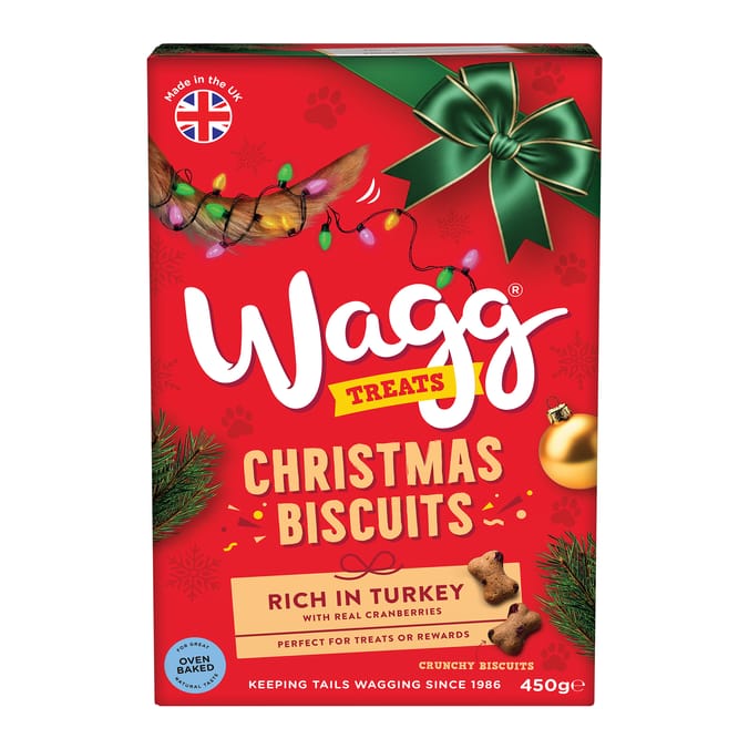 Wagg Treats Christmas Biscuits 450g     