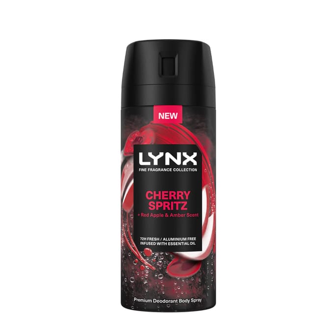 Lynx Fine Fragrance Deodorant Body Spray 35ml - Cherry Spritz x2