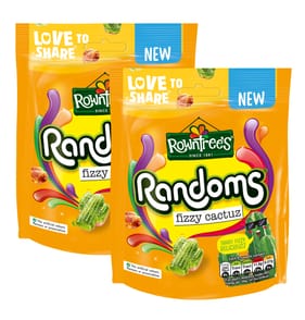 Rowntree's Randoms Fizzy Cactuz Sweets Sharing Bag 130g x2