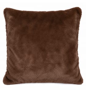  Home Collections Brown Fur Cushion 45 x 45cm 