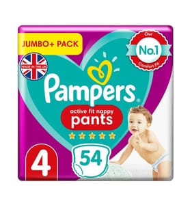 Pampers Active Fit Baby Pants 54's Size 4