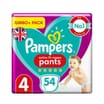 Pampers Active Fit Baby Pants 54's Size 4