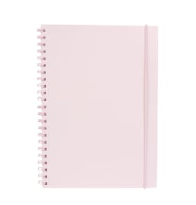 Back To School A4 Spiral Notebook - Pink