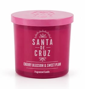 Santa De Cruz Scented Candle Jar 350g - Cherry Blossom & Sweet Plum