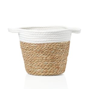 The Lifestyle Edit Norfolk Cream Wicker Basket