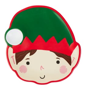 Sleigh Bells Christmas Shaped Dipping Plate - Elf 