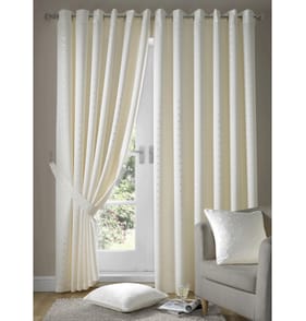 Alan Symonds Madison Fully Lined Curtains - Cream 90 x 90