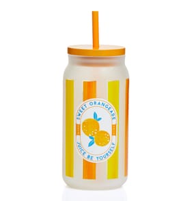 The Outdoor Edit Summer Mason Jar - Orange