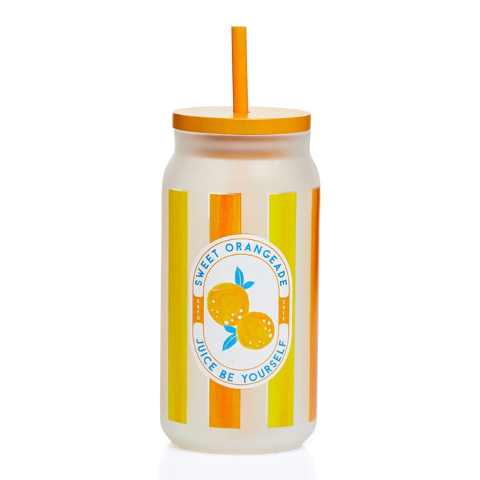 The Outdoor Edit Summer Mason Jar - Orange
