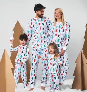 Festive Fun Ladies Christmas Tree Pyjama Set Home Bargains