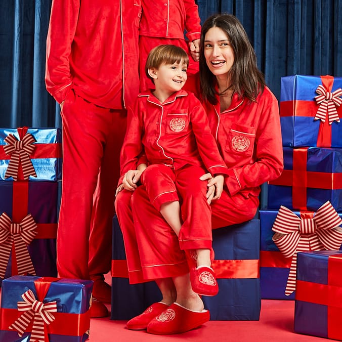 The Polar Express Ladies Pyjamas Red Home Bargains