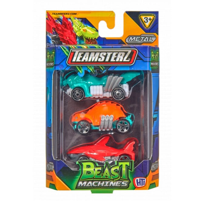 Teamsterz Beast Machines Metal Die Cast Car 3 Pack - Assorted