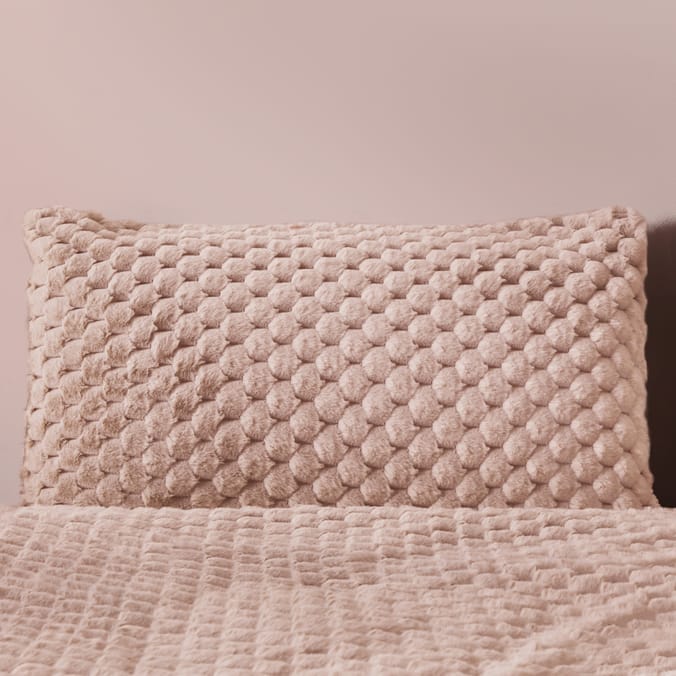 The Winter Warmer Collection Popcorn Faux Fur Duvet Set
