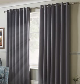 Alan Symonds Essential Blackout Curtains - Silver 46 x 54