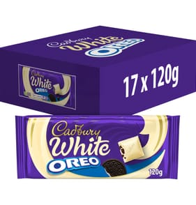 Cadbury Oreo White Chocolate Bar 120g x17