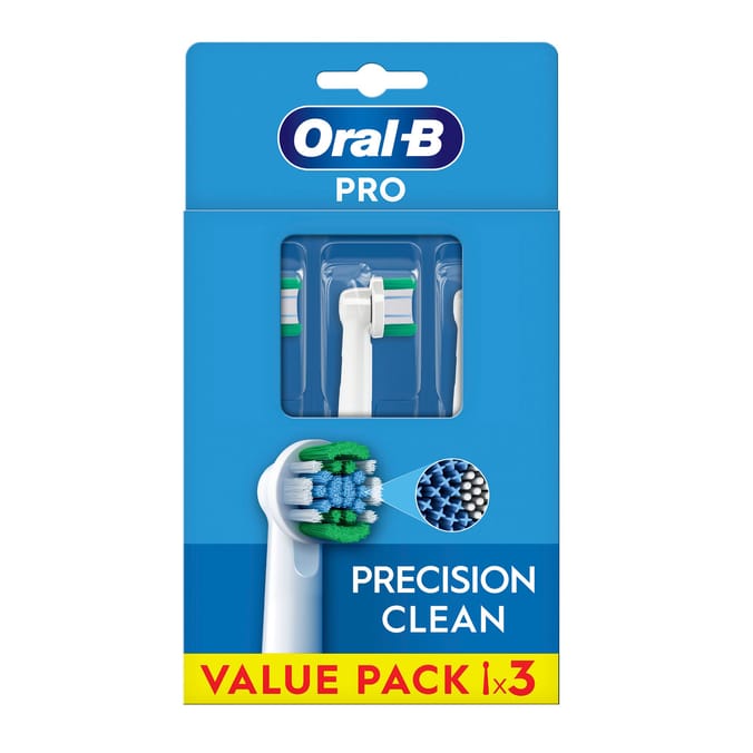 Oral-B Pro Precision Clean Toothbrush Heads Refill 3 Pack