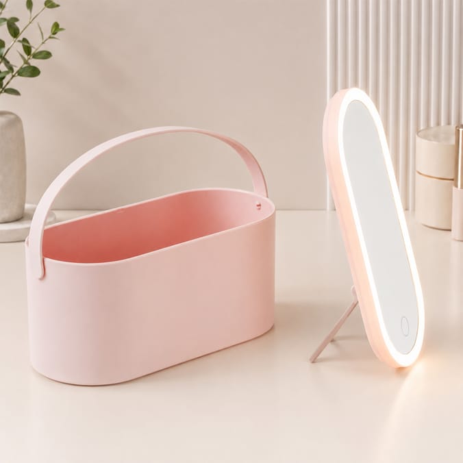 Solenne 2-In-1 Make Up Case & LED Mirror